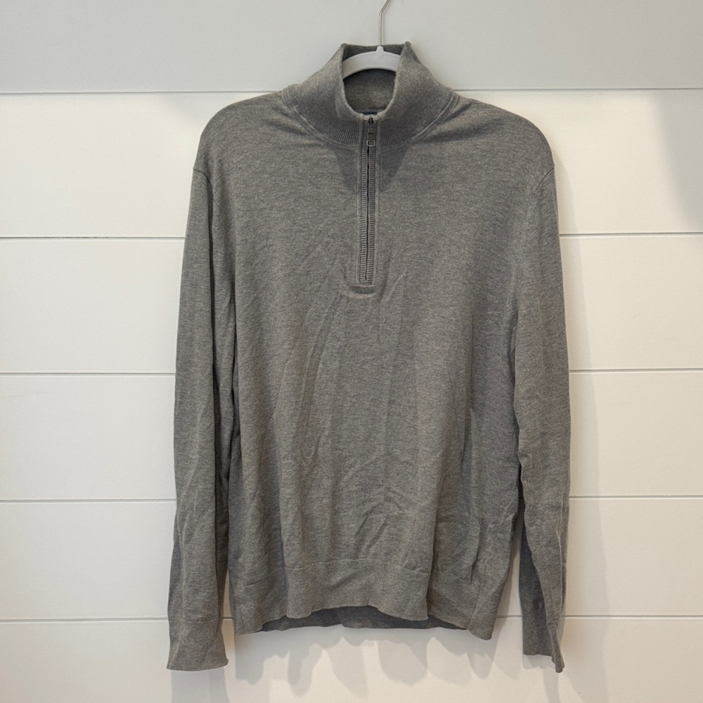 Banana Republic cotton/cashmere quarter zip